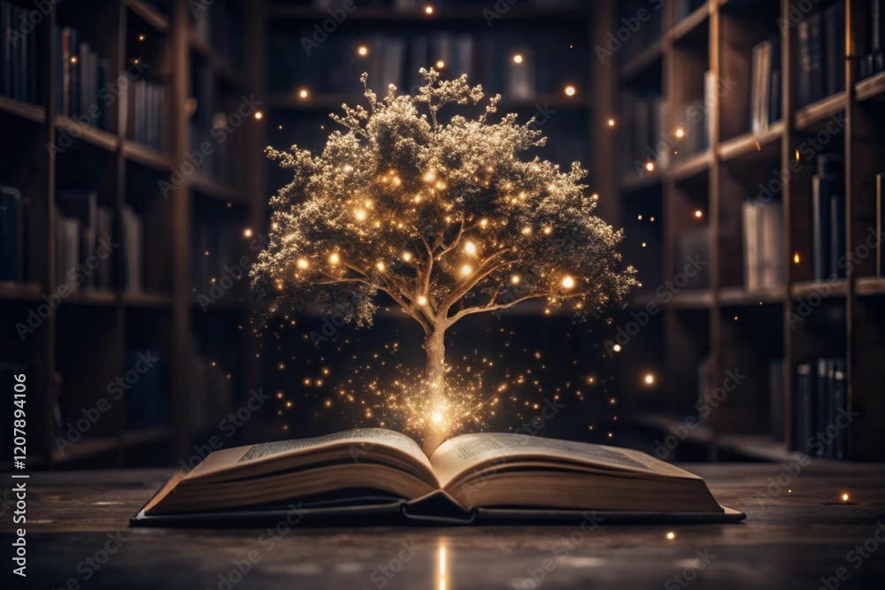 custom made wallpaper toronto digitalopen book symbolizes knowledge generative ai