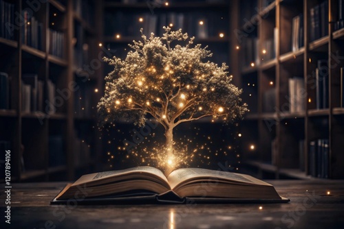 Wallpaper Mural open book symbolizes knowledge generative ai Torontodigital.ca