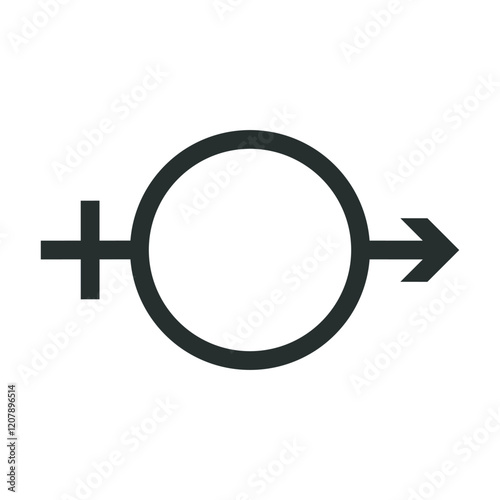 male and female symbols . Gender symbol. Female and male icon. EPS 10.