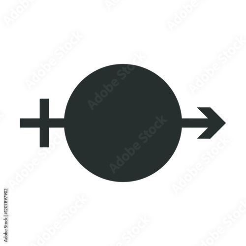 male and female symbols . Gender symbol. Female and male icon. EPS 10.