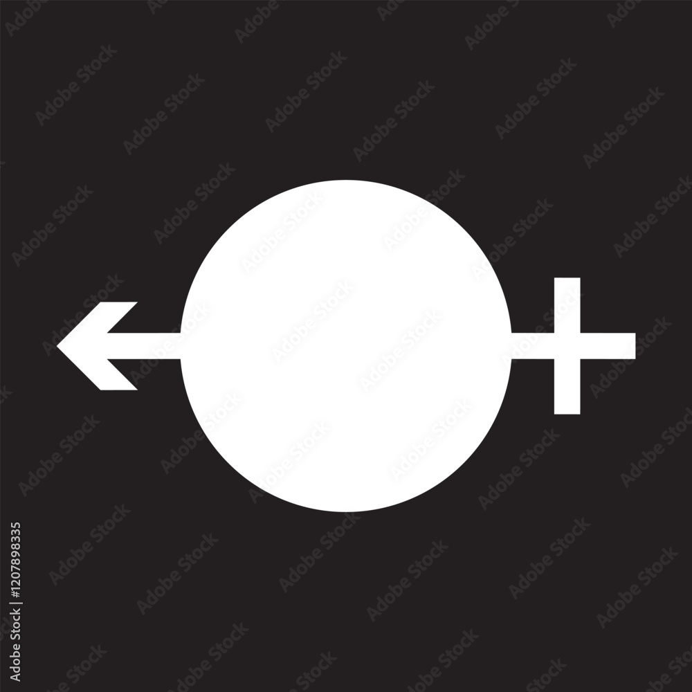 Male and Female gender symbols. Male and Female gender symbols.
