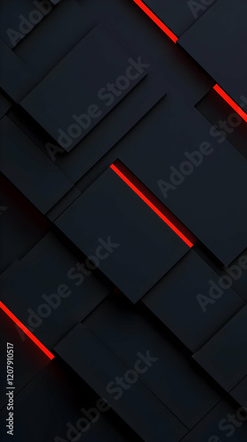 Abstract 3D Dark Red Lines Background