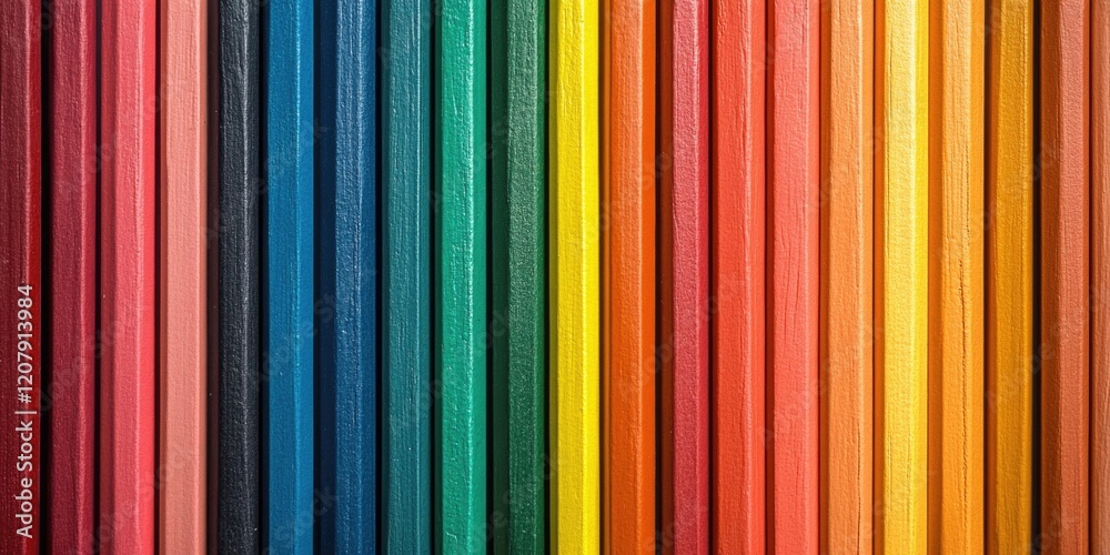 Obraz premium Vibrant Colors on Brick Wall