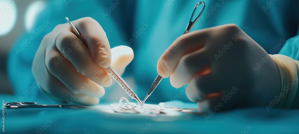 Surgical procedure in operating room healthcare environment medical photography close-up view precision surgery Surgical procedure in operating room healthcare environment medical photography close-up view precision surgery