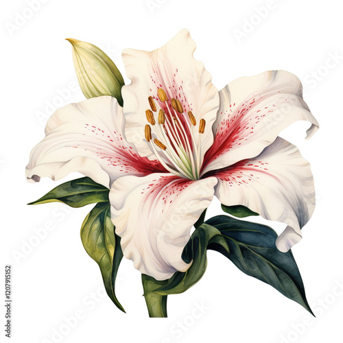 Lilie Flower Clipart Vector Illustration