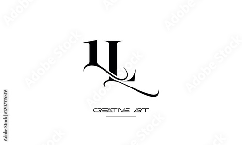 LI, IL, L, I abstract letters logo monogram