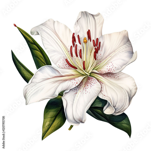 Lilie Flower Clipart Vector Illustration