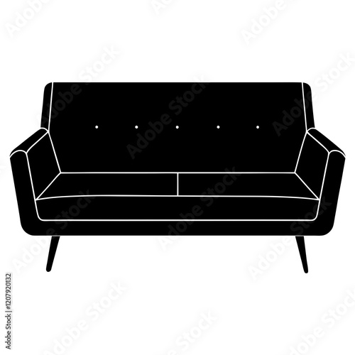 sofa isolated on white