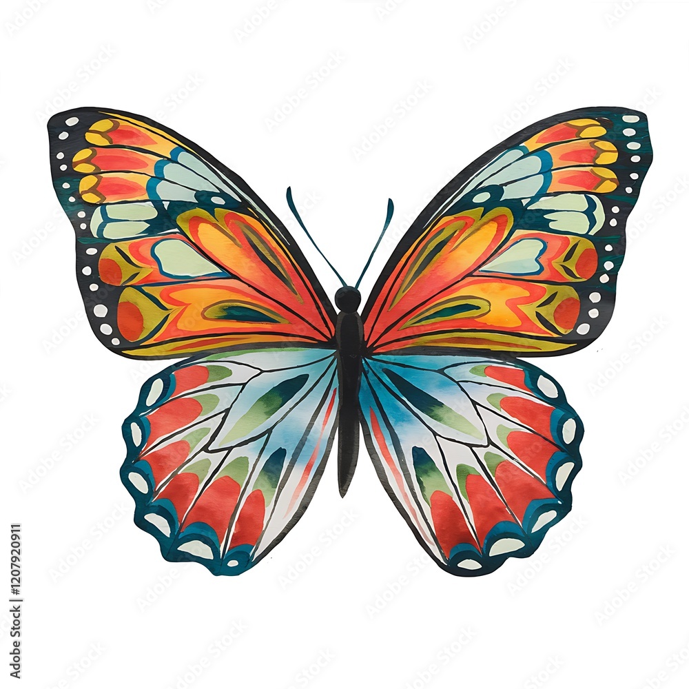 butterfly isolated on white