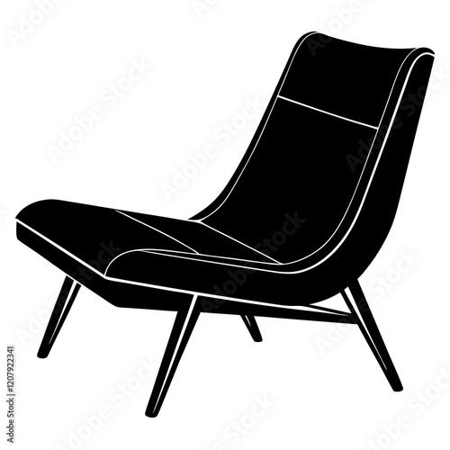 recliner chair isolated on white
