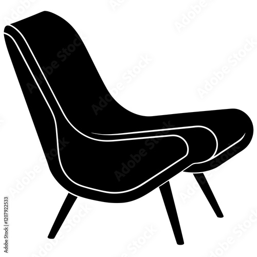recliner chair isolated on white