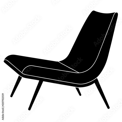recliner chair isolated on white