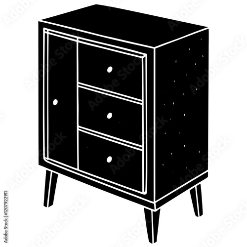 cabinet on white