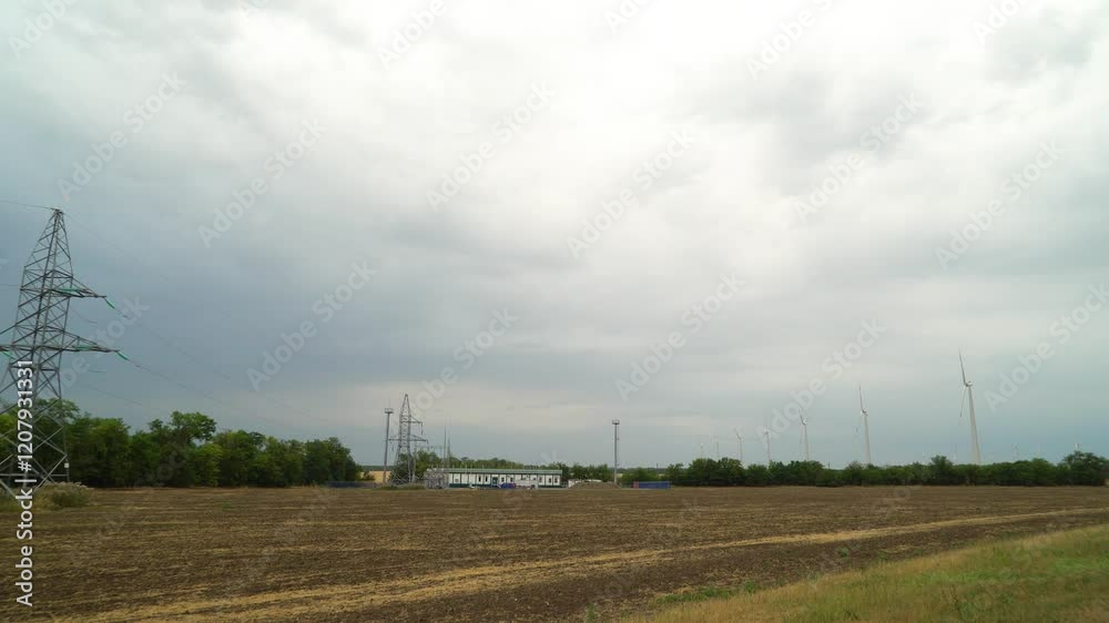 power plant of wind generators green energy power plant of wind generators green energy