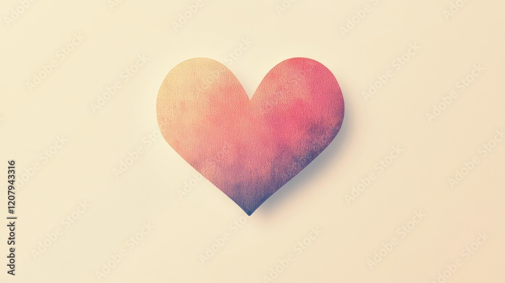 A minimalist heart design with elegant typography and soft pastel colors for Valentine's Day A minimalist heart design with elegant typography and soft pastel colors for Valentine's Day