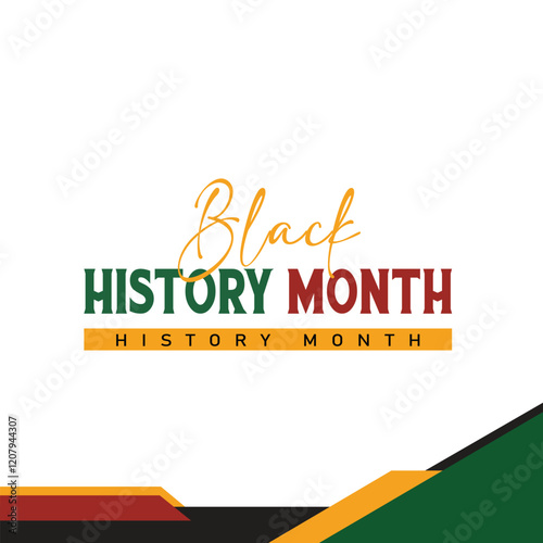 Celebrate Black history month . African American History banner Poster Post design with Vector illustration