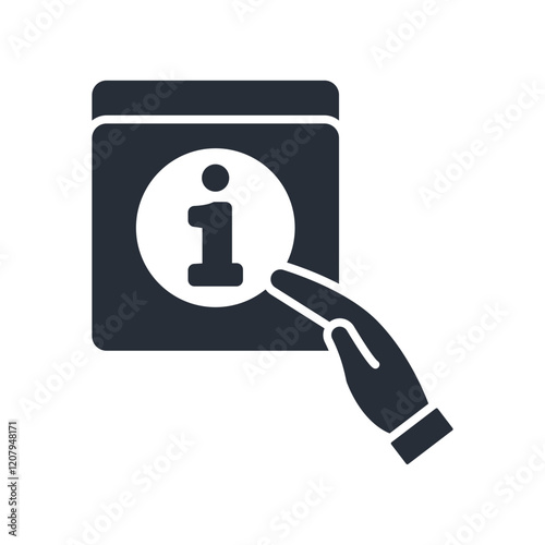 info box icon. vector.Editable stroke.linear style sign for use web design,logo.Symbol illustration.