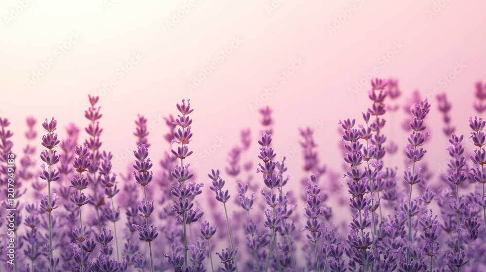 Fototapeta premium Gradient background fading from light cream to soft lavender, clean and simple