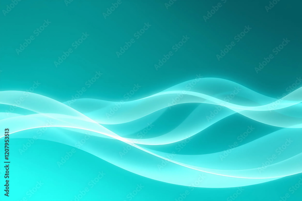 Turquoise Abstract Design with Smooth Motion Turquoise Abstract Design with Smooth Motion