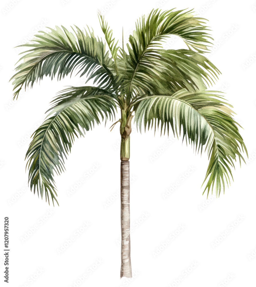 Obraz premium PNG Oil palm tree illustration plant arecaceae.