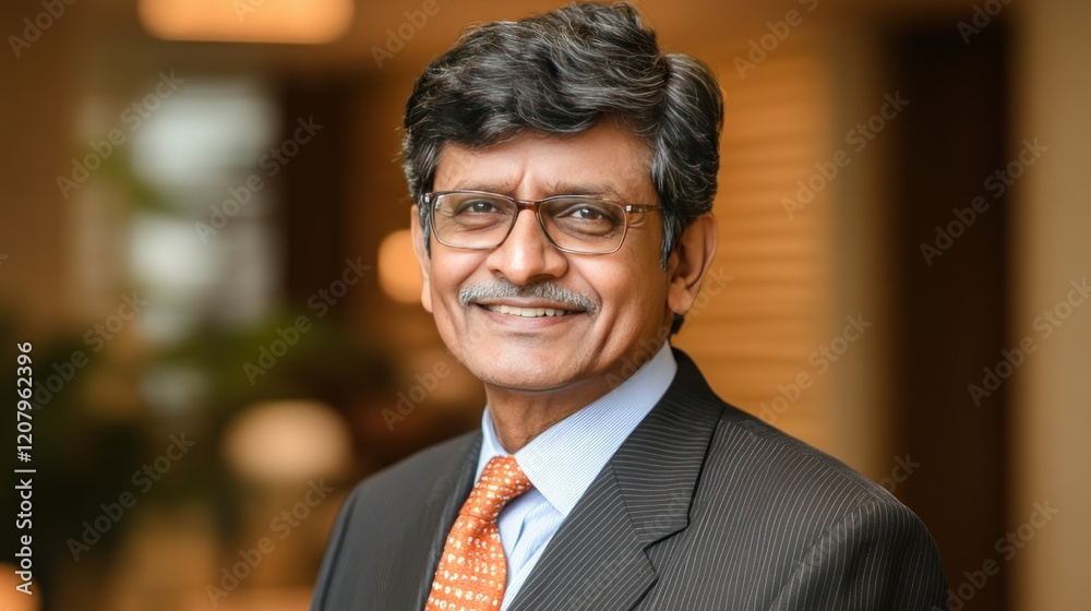 Fototapeta premium Portrait of a Confident and Successful Businessman in a Suit