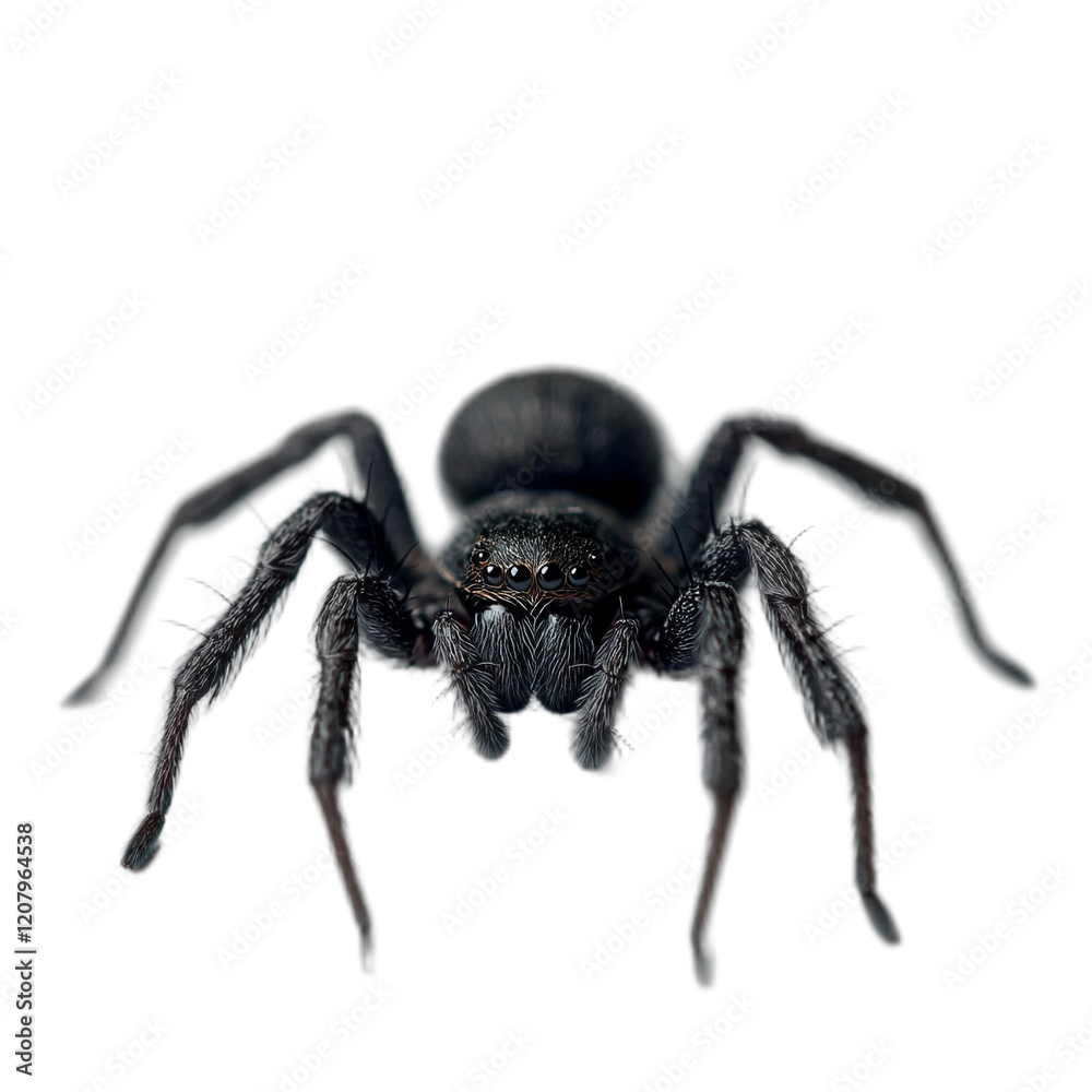 a large spider on a transparent background, PNG image, PNG file, Generative art. a large spider on a transparent background, PNG image, PNG file, Generative art.