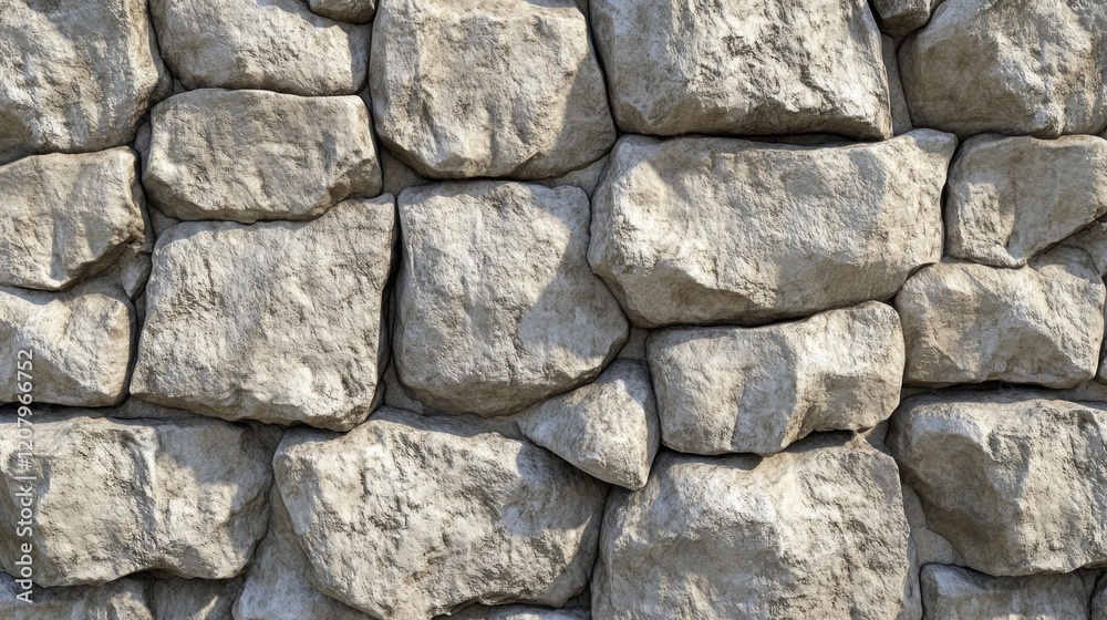 Rustic Stone Wall Texture: A Close-Up View of Irregularly Shaped Stones Rustic Stone Wall Texture: A Close-Up View of Irregularly Shaped Stones