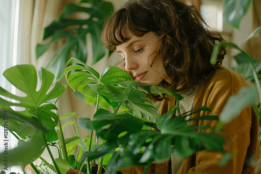 Planting vibrant herbs at home generative AI Planting vibrant herbs at home generative AI