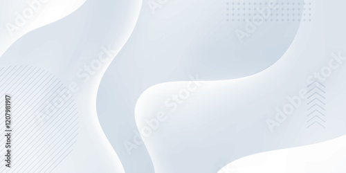 Modern White Flow Wallpaper Background
