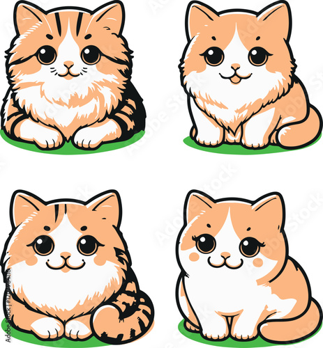 set of funny cats