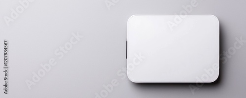 A portable card reader for business transactions with a minimal design on a solid white background, single object photo