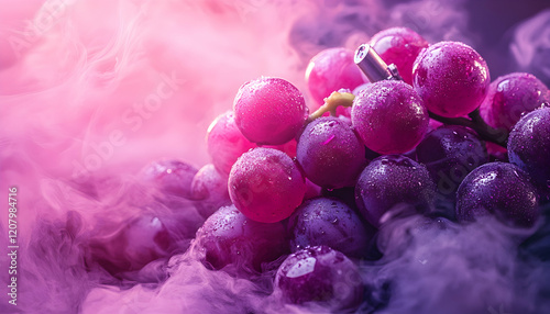 Grape Vape Delight: A creative representation of grape-flavored vaping products