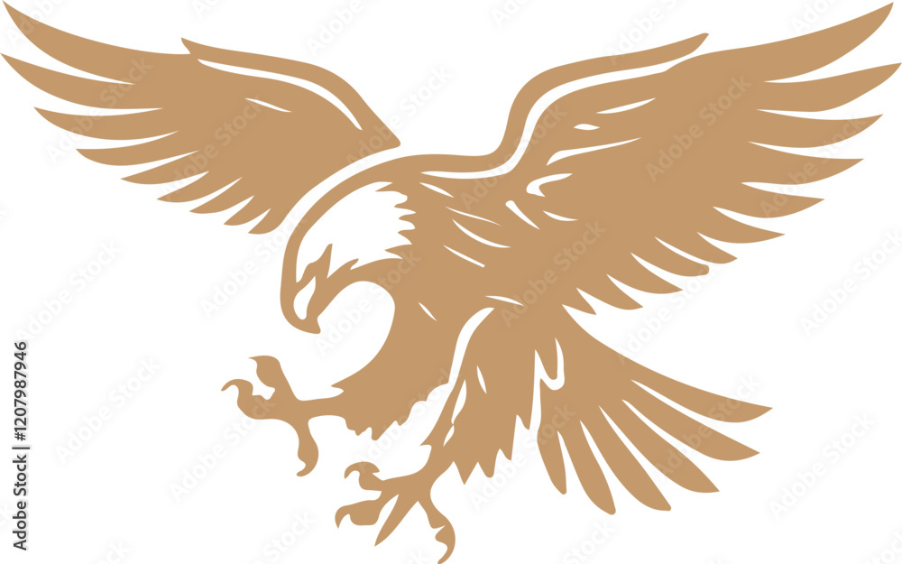 Obraz premium Eagle with wings