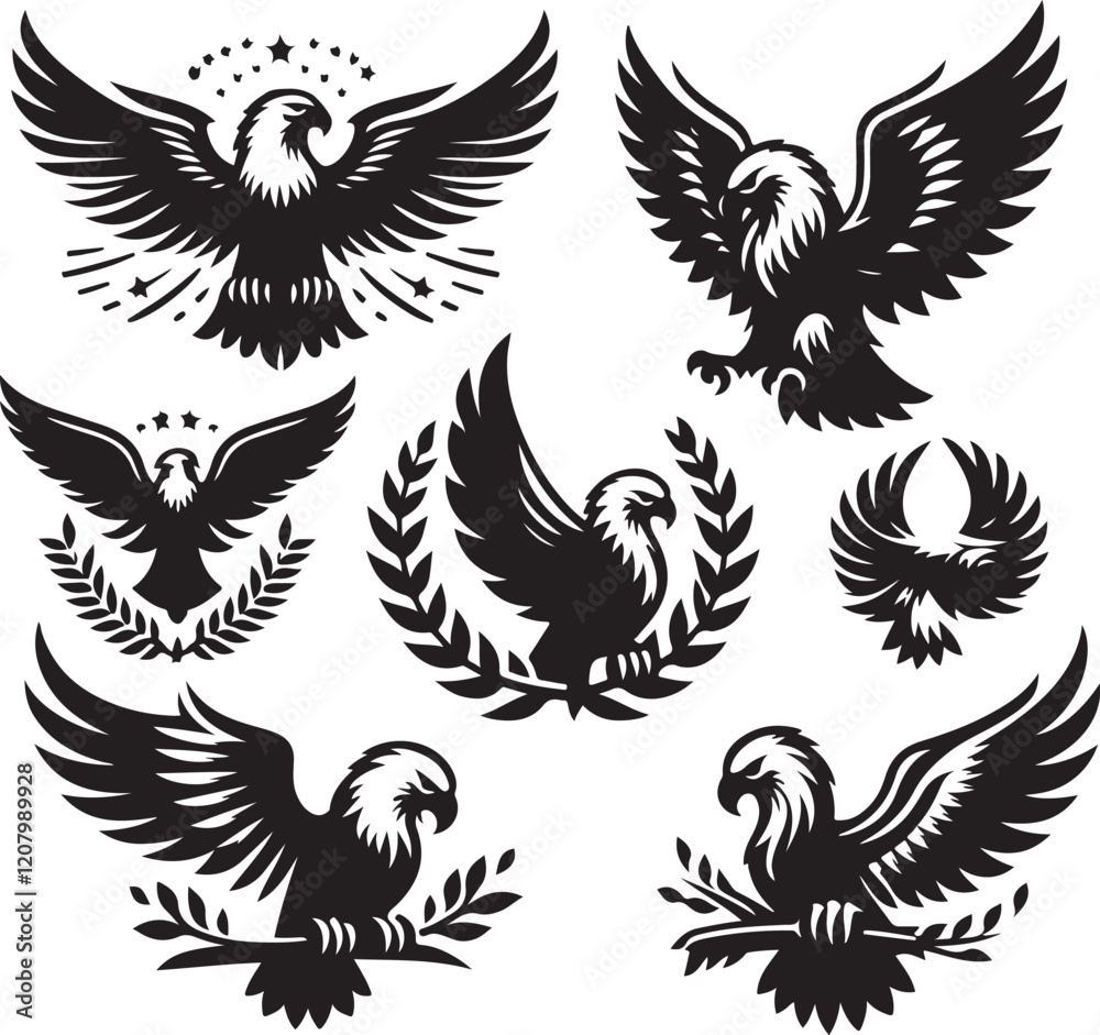 Obraz premium Eagle with wings