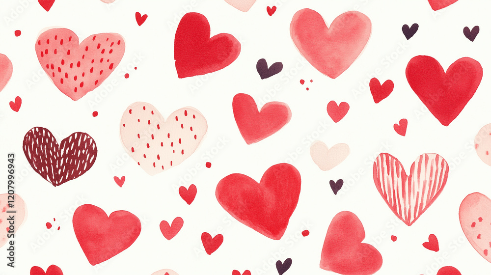 seamless pattern with hearts