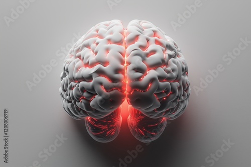 Artificial intellingence brain icon isolated