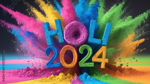 Holi 2024 Powder Explosion photo