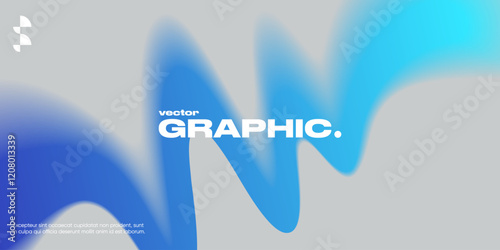 Geometric background with gradient shapes and blur effect.