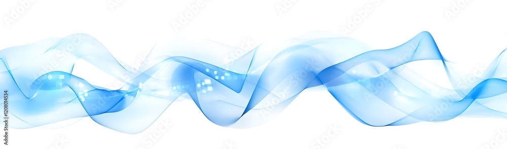 Abstract blue wave design with a smooth, flowing appearance, suitable for backgrounds.