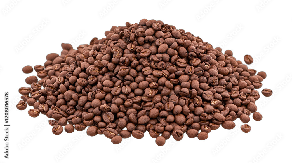 a pile of roasted coffee beans on a transparent background, PNG image, PNG file, Generative art. a pile of roasted coffee beans on a transparent background, PNG image, PNG file, Generative art.