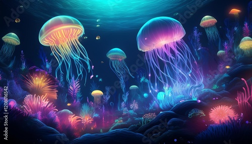 jellyfish under water