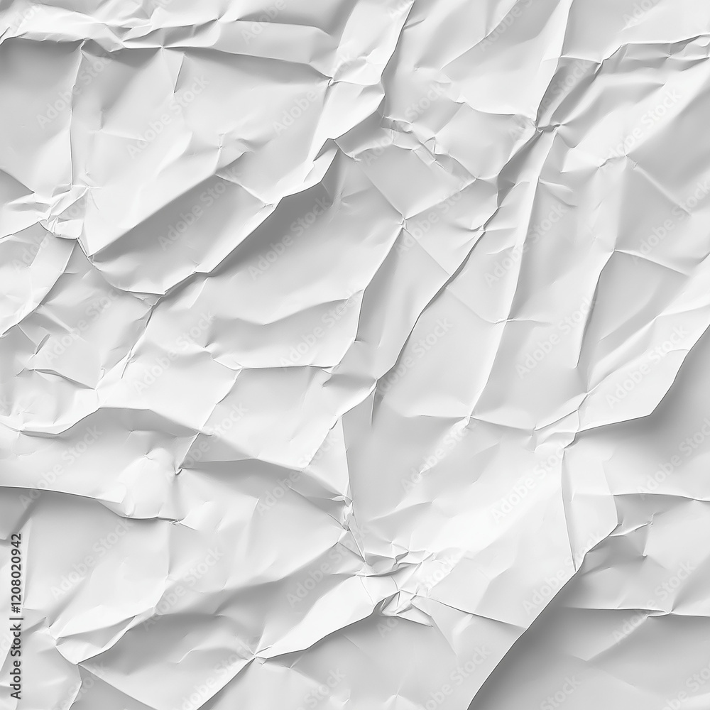 Obraz premium White crumpled paper