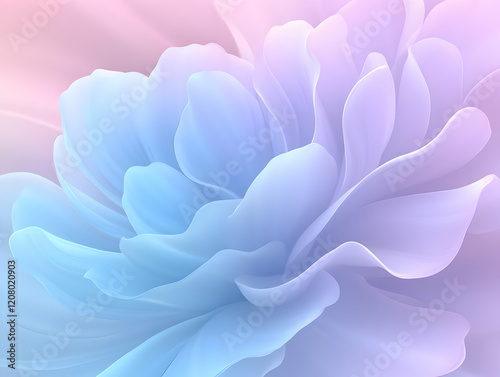 Pastel Flower Abstract 3D Background