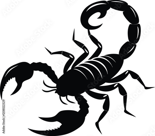Scorpion  silhouette,Scorpion black vector icon