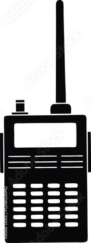 Walkie talkie silhouette,Walkie talkie vector icon