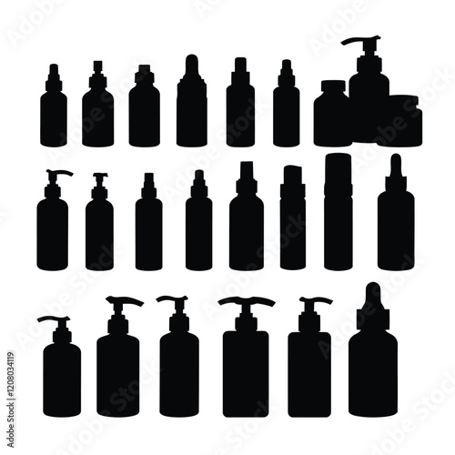 Cosmetic Bottles Silhouettes