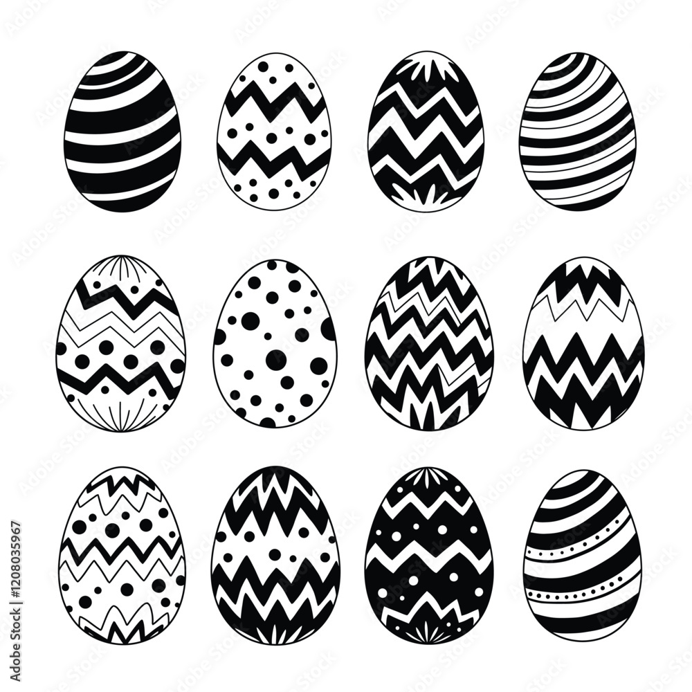 Fototapeta premium Easter Eggs Collection