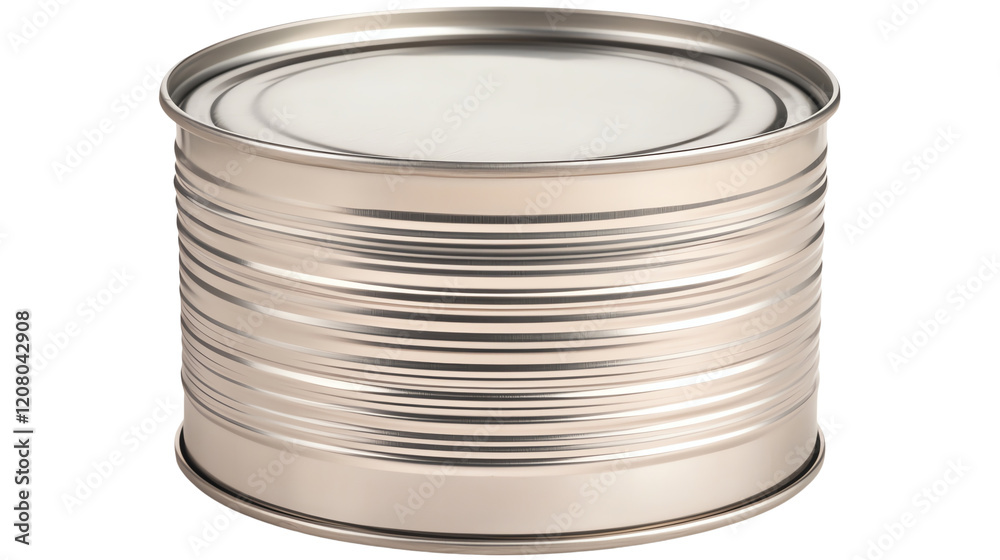 Obraz premium Metal can for preserving various foods. isolated on transparent background. 