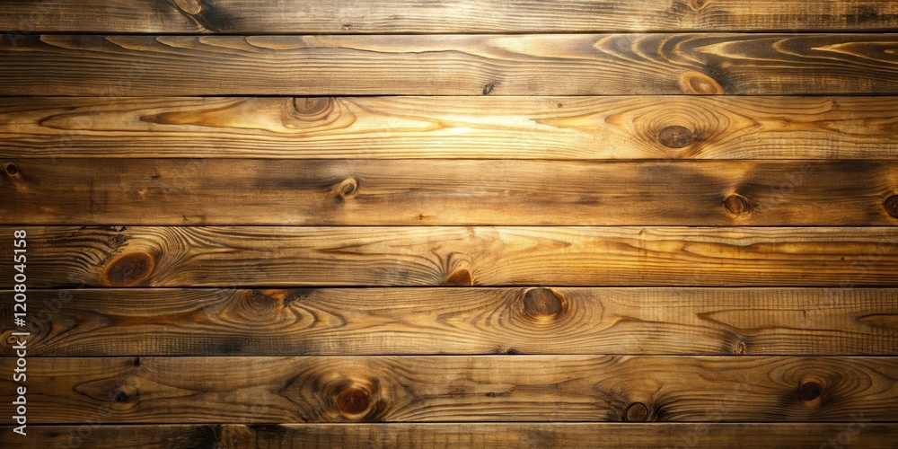 Naklejka premium Warm Brown Wooden Planks Background Texture for Rustic Design