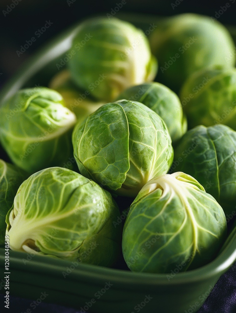 Fototapeta premium Brussels Sprouts in a Bowl